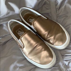 Rose Gold Slip On VANS